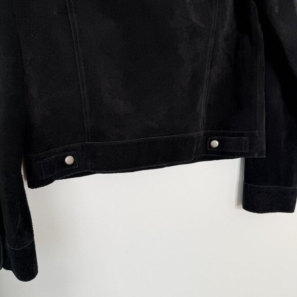 Theory Suede Jacket with Fur collar - Picture 6 of 6